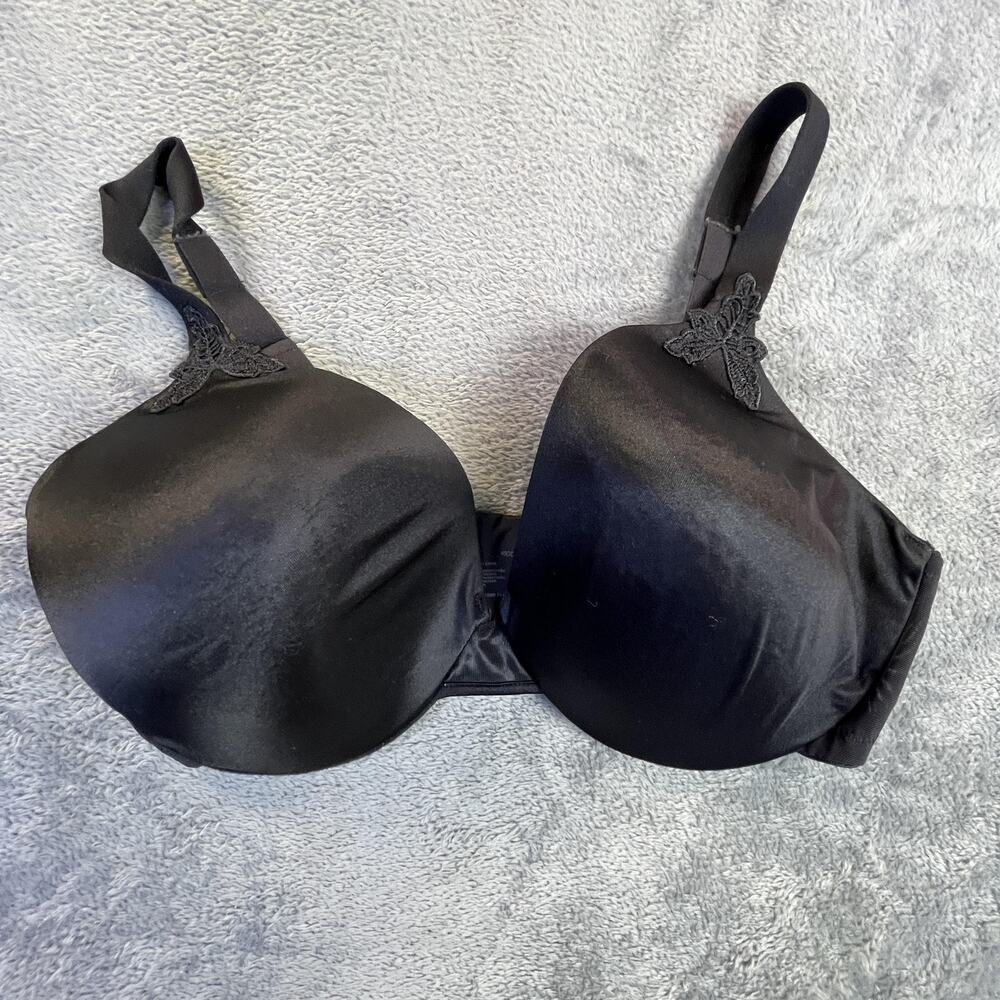 Olga Bra Womens 40DD Black Smooth Contour Underwire Full Coverage 35001 T Shirt
